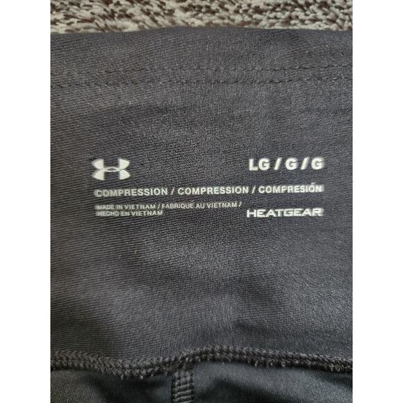 Under Armour Heatgear Black Compression Leggings Size Large - Picture 3 of 3